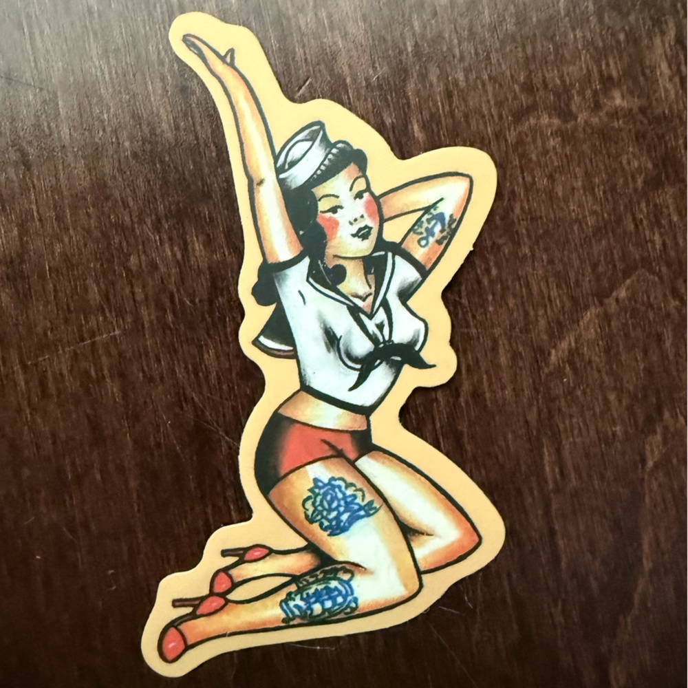 🎀10 for $10🎀 New Vinyl Sticker Pin Up Girl Tattoo Sailor Flapper Mermaid…
